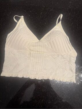 Women's yellow Lace  Bralette Top